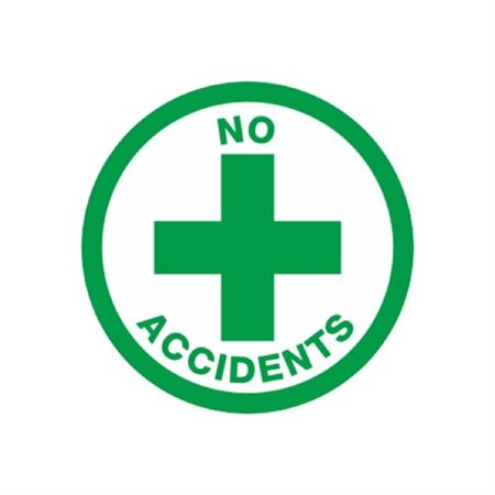 No Accidents Hard Hat Decal